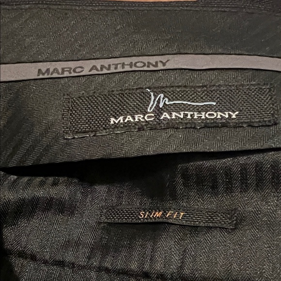#* 047=Marc Anthony Classic Black Dress Pants Slim Fit 34/32 - Picture 3 of 8